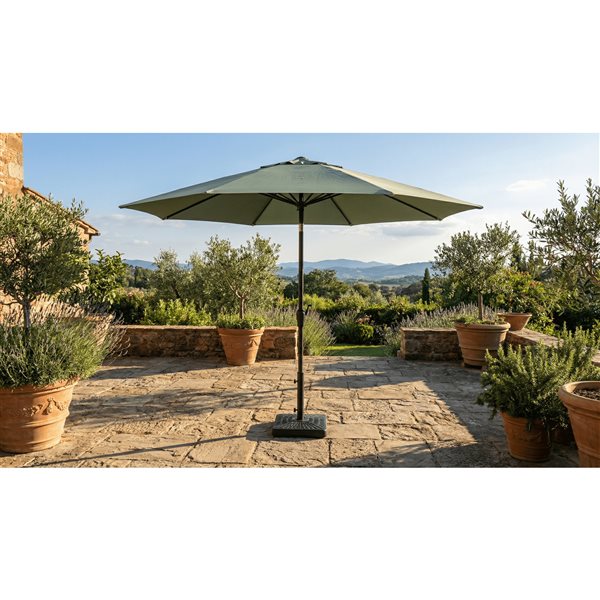 Corriveau Outdoor Furniture Sunset Patio Umbrella 8-ft - Mint