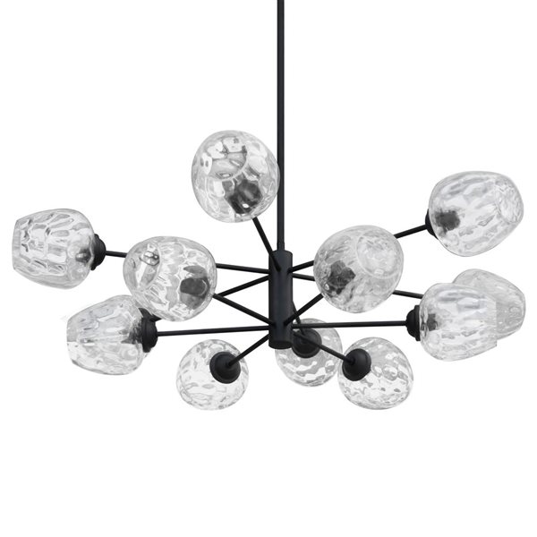 Whitfield Lighting 12-Light Chandelier - Black
