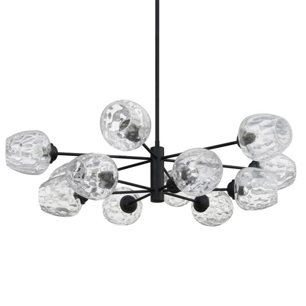 Whitfield Lighting 12-Light Chandelier - Black