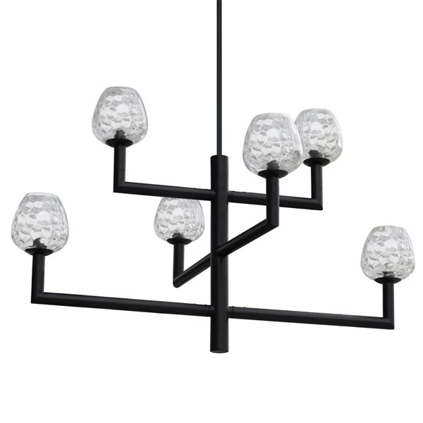 Whitfield Lighting 6-Light Chandelier - Black