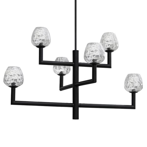 Whitfield Lighting 6-Light Chandelier - Black