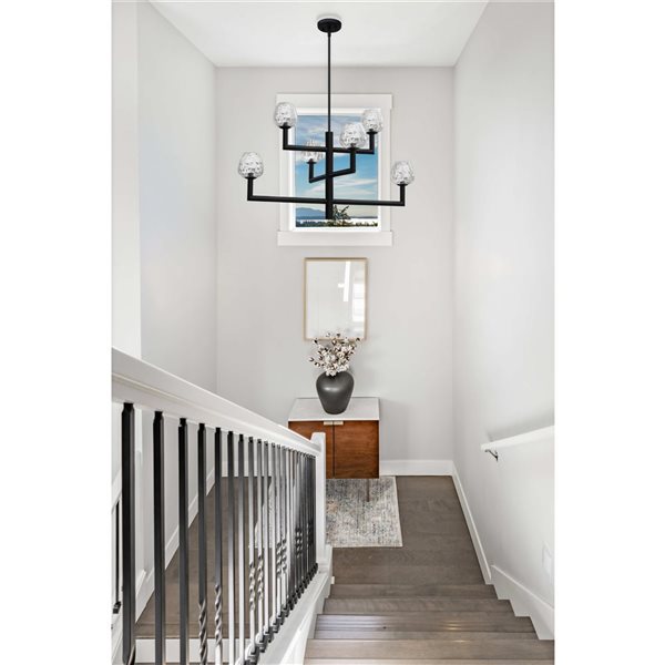 Whitfield Lighting 6-Light Chandelier - Black