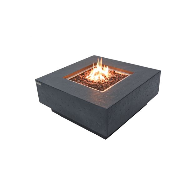 Elementi Manhattan Fire Table for Liquid Propane - Grey