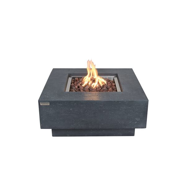 Elementi Manhattan Fire Table for Liquid Propane - Grey