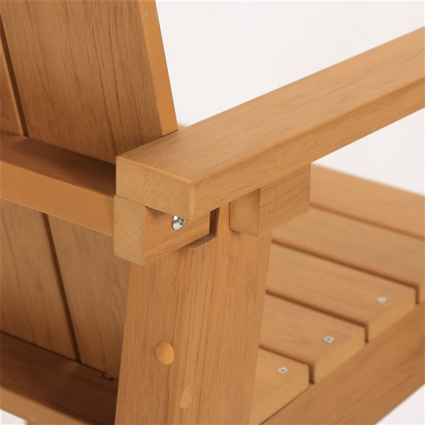 Backyard Lifestyles Outdoor Counter Height Plastic Dining Chair - Teak Brown