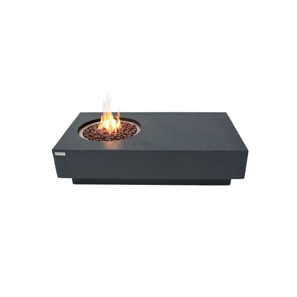 Elementi Metropolis Fire Table for Liquid Propane - Grey