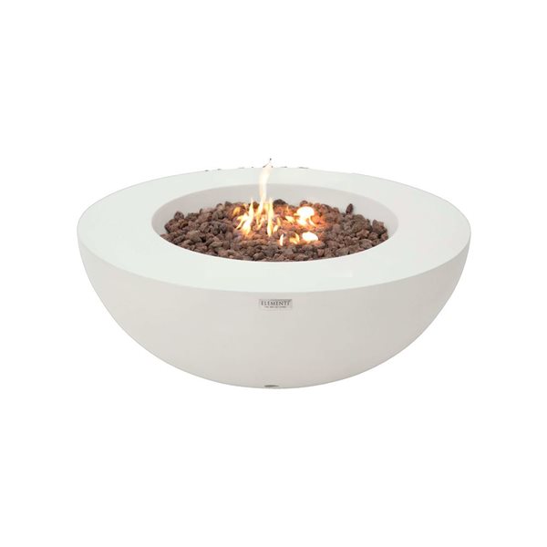 Elementi Lunar Bowl for Liquid Propane  - Off White