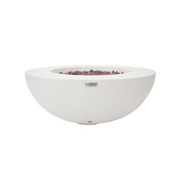 Elementi Lunar Bowl for Liquid Propane  - Off White