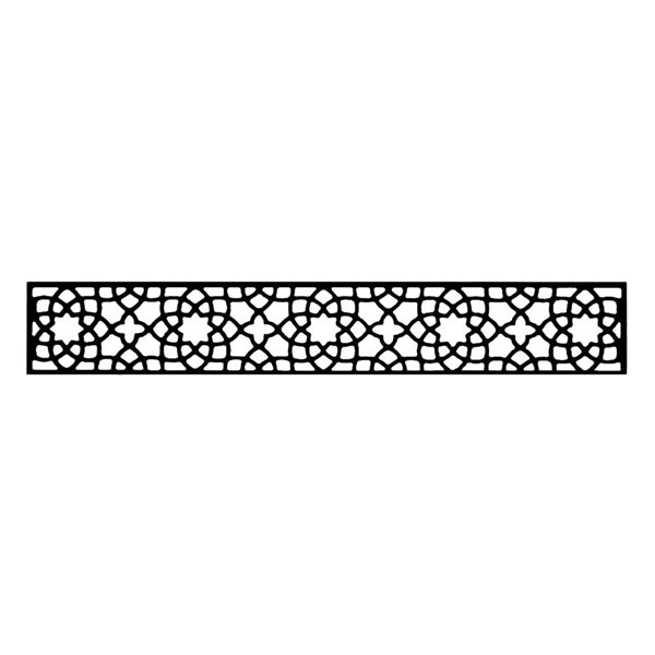 everhome Ankara Decorative Composite Fence Panel - Black