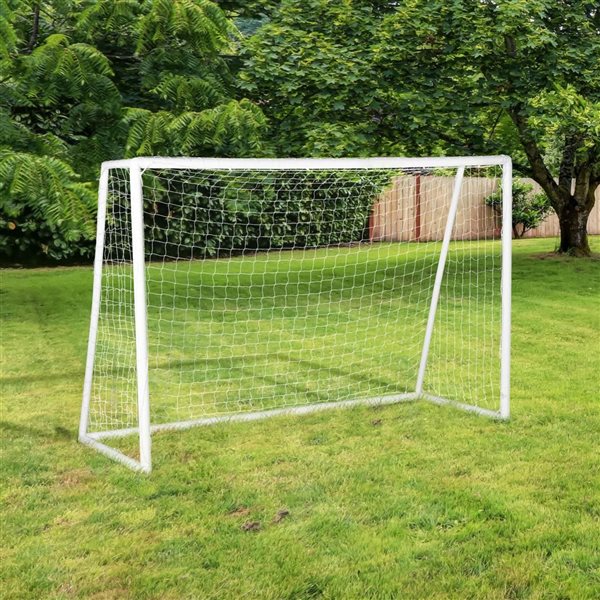 Soozier 9.8-ft x 6.6-ft Soccer Goal Portable Practice Net - White