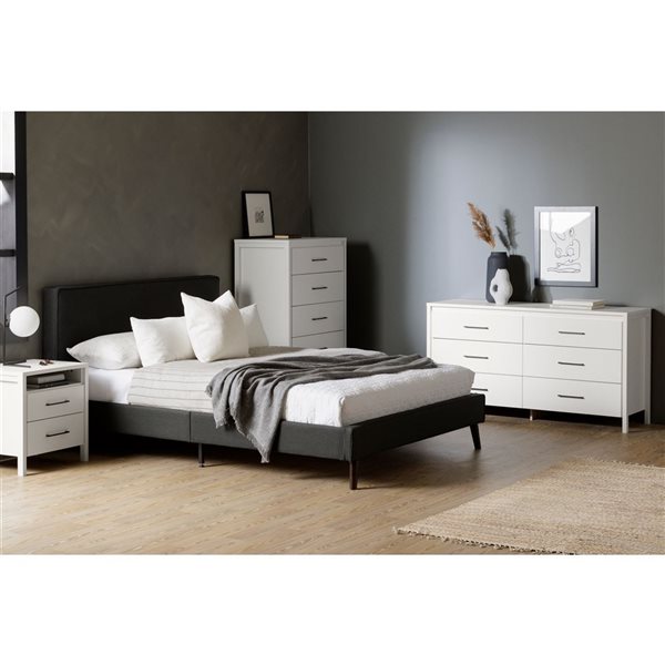 South Shore Gravity Pure White 6-Drawer Dresser