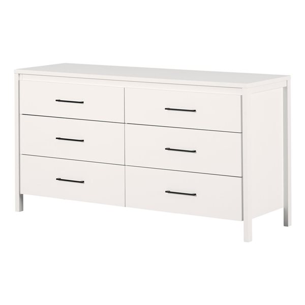 South Shore Gravity Pure White 6-Drawer Dresser
