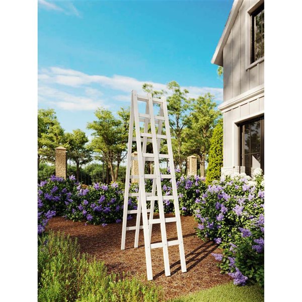 Vita Classic Ladder Trellis for Garden - White
