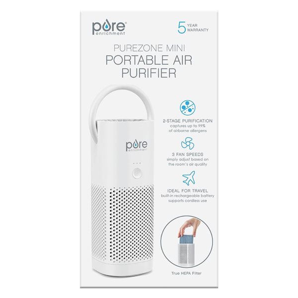 Pure Enrichment PureZone 3-Speed 6-ft³ Portable HEPA Air Purifier