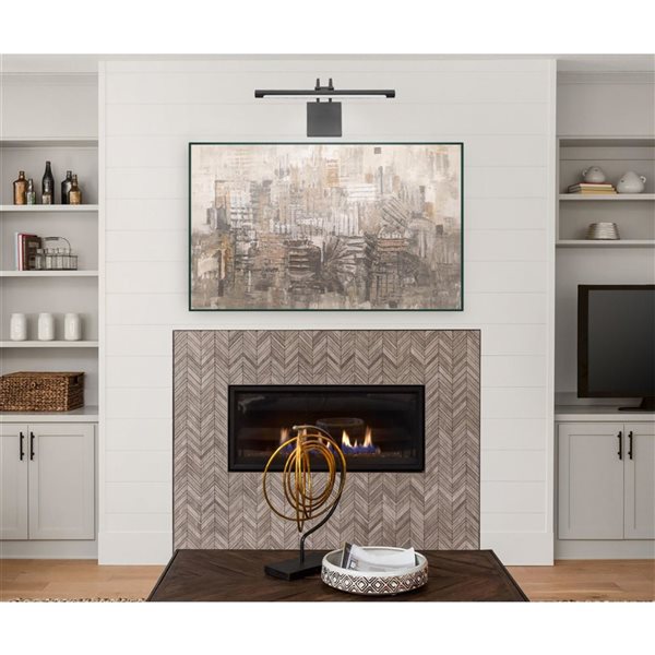 Westinghouse Lighting 17-in 15 W Adjustable Dimmable LED Picture Light, 3000K - Matte Black