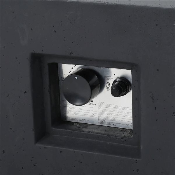 Best Selling Home Décor Aidan Outdoor Square 50000 BTU Propane Fire Pit Table with Tank Holder