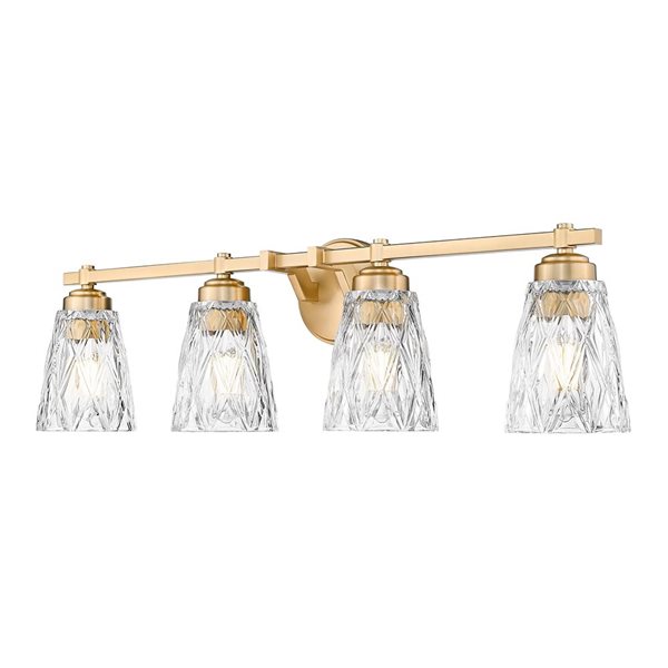 Z-Lite Andree 4-Light Vanity Light - Modern Gold