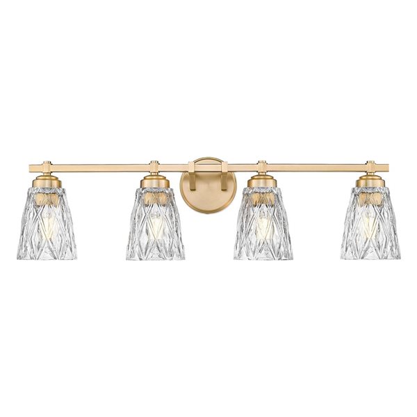 Z-Lite Andree 4-Light Vanity Light - Modern Gold