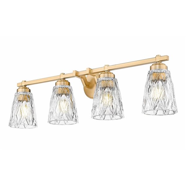 Z-Lite Andree 4-Light Vanity Light - Modern Gold