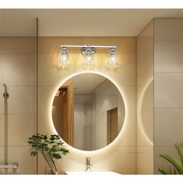 Z-Lite Andree 3-Light Vanity Light - Polished Chrome