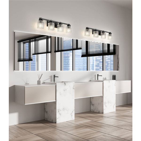 Z-Lite Jacqueline 4-Light Vanity Light - Matte Black