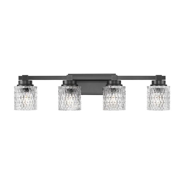 Z-Lite Jacqueline 4-Light Vanity Light - Matte Black