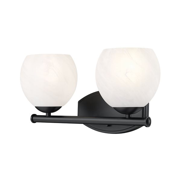 Z-Lite Colette 2-Light Vanity Light - Matte Black