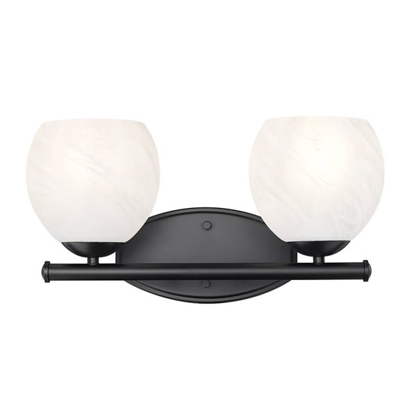 Z-Lite Colette 2-Light Vanity Light - Matte Black