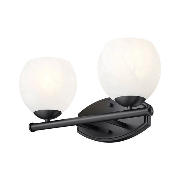 Z-Lite Colette 2-Light Vanity Light - Matte Black