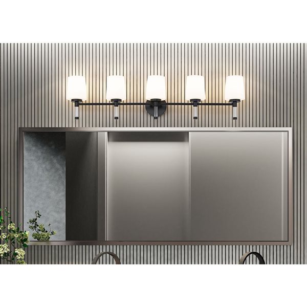 Z-Lite Henri 5-Light Vanity Light - Matte Black