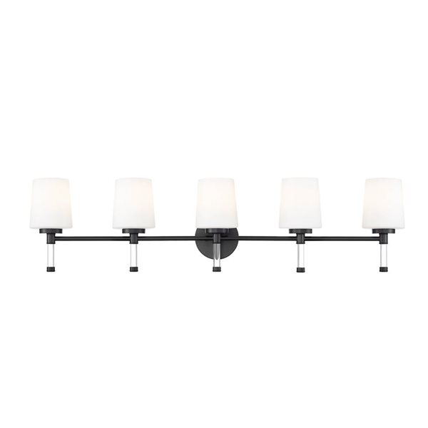 Z-Lite Henri 5-Light Vanity Light - Matte Black