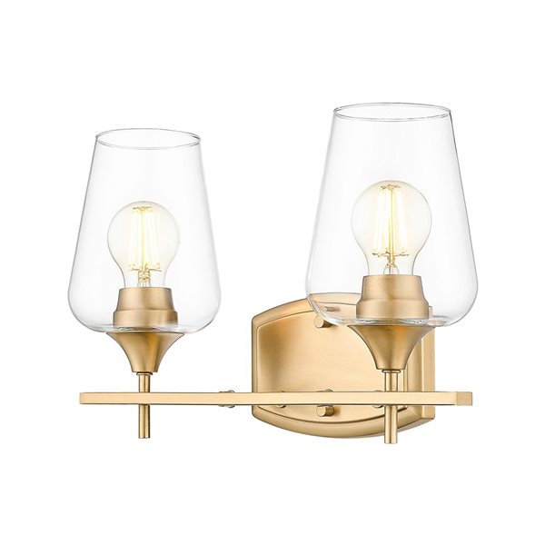 Z-Lite Joliet 2-Light VanityLight - Burnished Brass