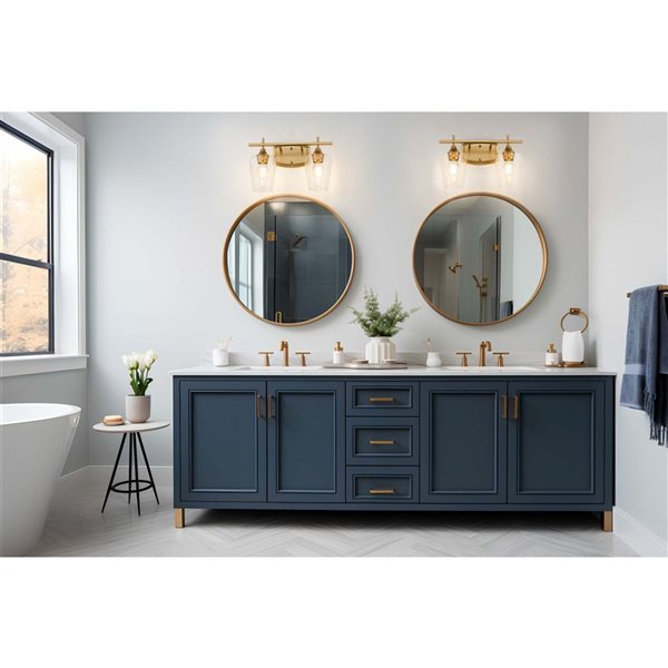 Z-Lite Joliet 2-Light VanityLight - Burnished Brass