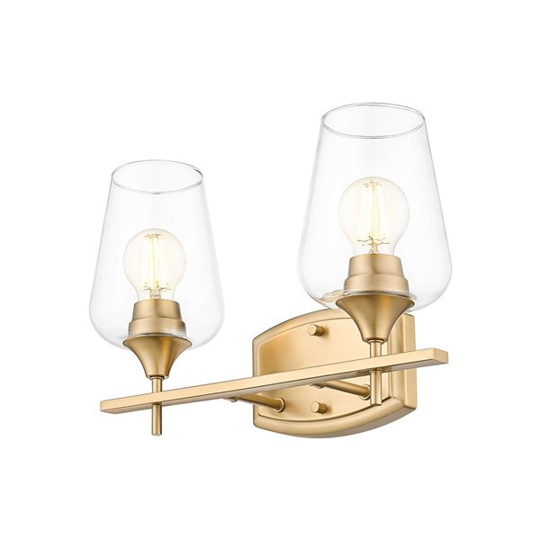 Z-Lite Joliet 2-Light VanityLight - Burnished Brass