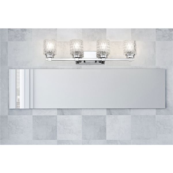 Z-Lite Jacqueline 4-Light Vanity Light - Polished Chrome