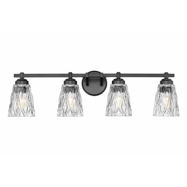 Z-Lite Andree 4-Light Vanity Light - Matte Black