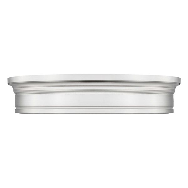 Z-Lite Bentley 1-Light 20-in 50 W Flush Mount Ceiling Light w/ Acrylic Shade - Brushed Nickel