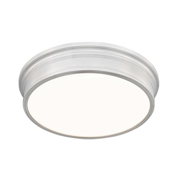 Z-Lite Bentley 1-Light 20-in 50 W Flush Mount Ceiling Light w/ Acrylic Shade - Brushed Nickel