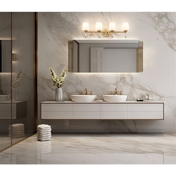 Z-Lite Henri 4-Light Vanity Light - Modern Gold