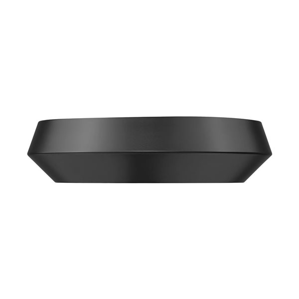 Z-Lite Quasars 1-Light 12-in 24 W Flush Mount Ceiling Light w/ Acrylic Shade - Matte Black