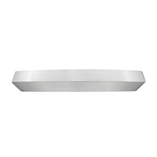 Z-Lite Quasars 1-Light 20-in 50 W Flush Mount Ceiling Light w/ Acrylic Shade - Brushed Nickel