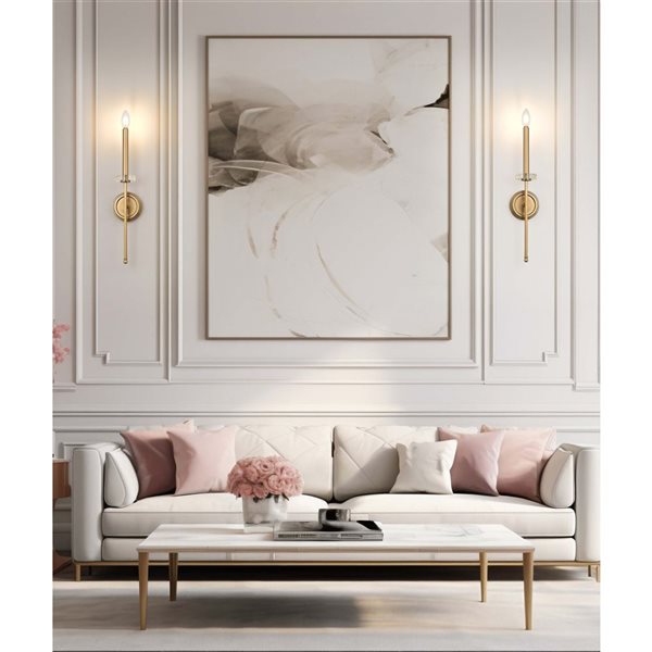 Z-Lite Gaultier 1-Light Wall Sconce 60 W - Modern Gold