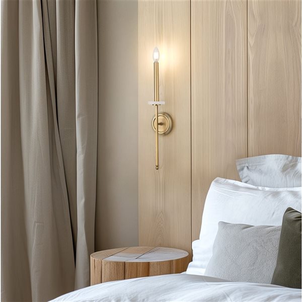 Z-Lite Gaultier 1-Light Wall Sconce 60 W - Modern Gold