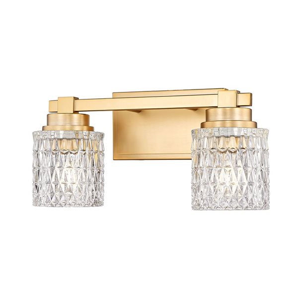 Z-Lite Jacqueline 2-Light Vanity Light - Modern Gold