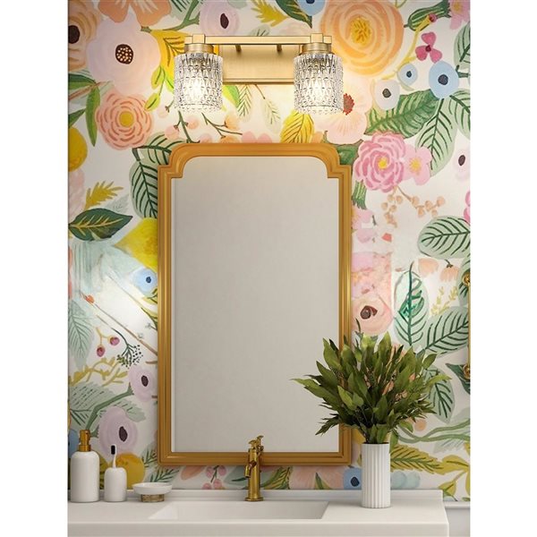 Z-Lite Jacqueline 2-Light Vanity Light - Modern Gold