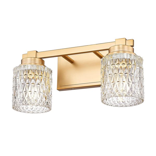 Z-Lite Jacqueline 2-Light Vanity Light - Modern Gold