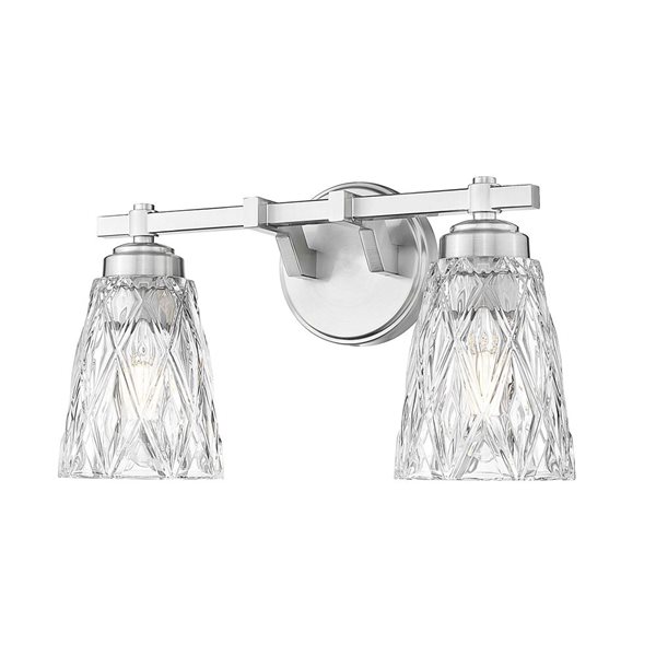 Z-Lite Andree 2-Light Vanity Light - Brushed Nickel