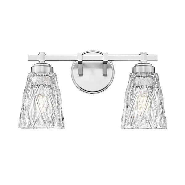 Z-Lite Andree 2-Light Vanity Light - Brushed Nickel