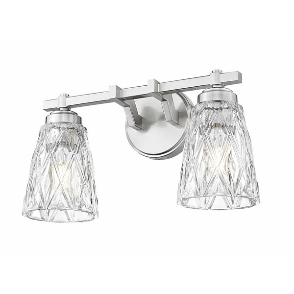 Z-Lite Andree 2-Light Vanity Light - Brushed Nickel