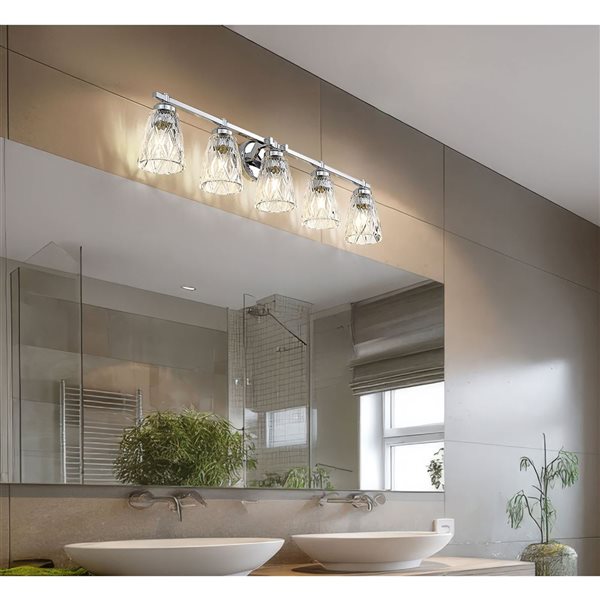 Z-Lite Andree 5-Light Vanity Light - Polished Chrome